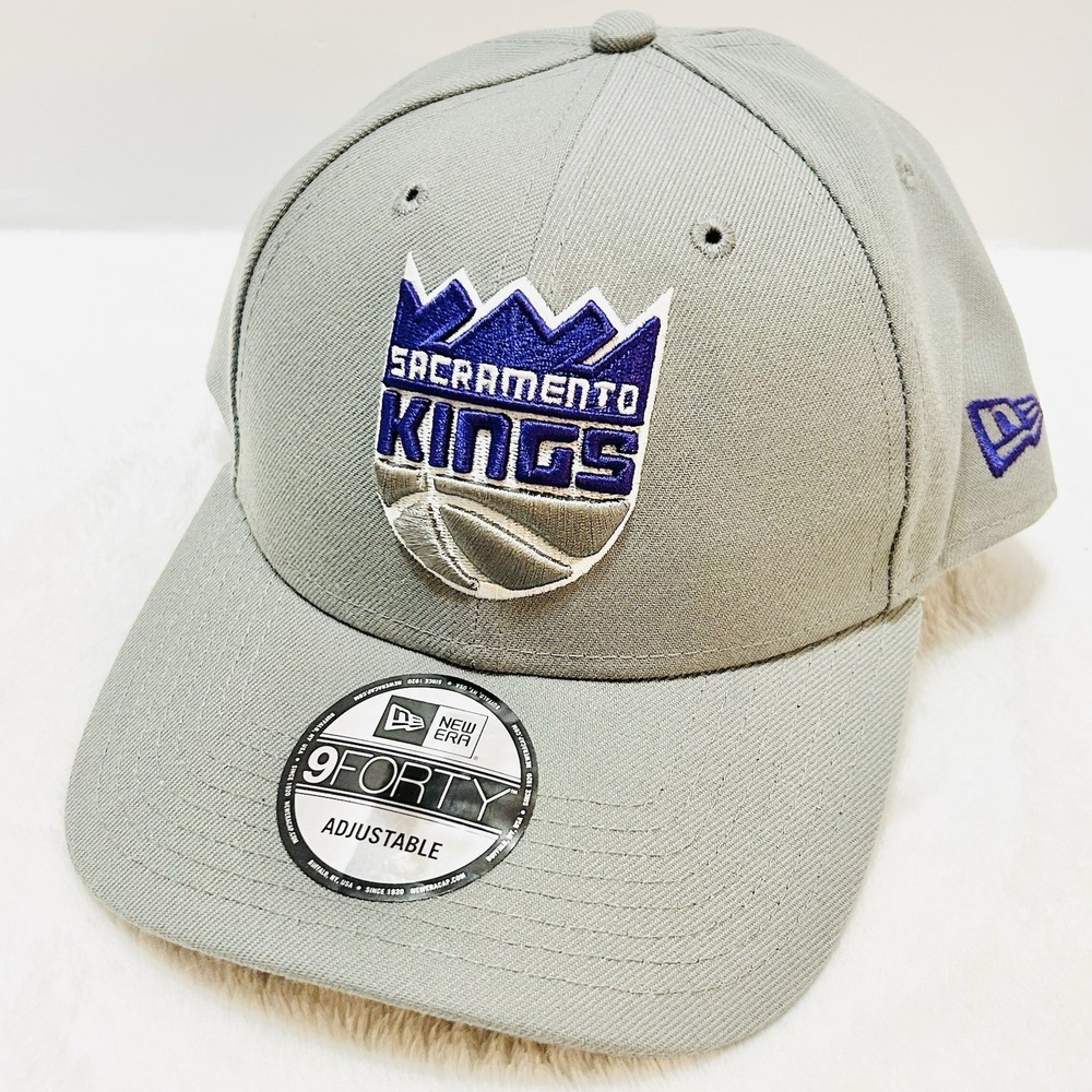 New Era Sacramento Kings The League 9FORTY‎ Hat Cap Adjustable Strap Gray NBA